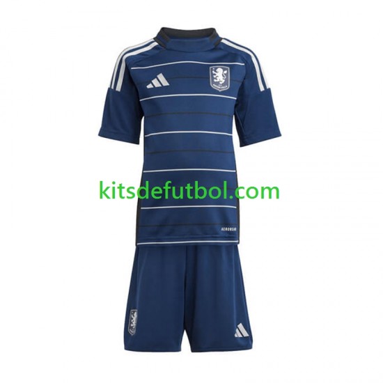 Equipación completa Niño Aston Villa Camiseta alternativa 2024-2025 Manga Corta