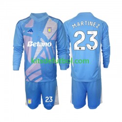 Equipación completa Niño Aston Villa Portero Emiliano Martinez 23 Camiseta alternativa 2024-2025 Manga Larga