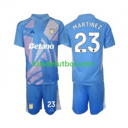 Equipación completa Niño Aston Villa Portero Emiliano Martinez 23 Camiseta alternativa 2024-2025 Manga Corta