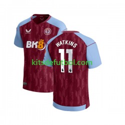 Aston Villa Ollie Watkins 11 Hombre Camiseta de local 2023-2024 Manga Corta
