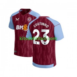 Aston Villa Philippe Coutinho 23 Hombre Camiseta de local 2023-2024 Manga Corta