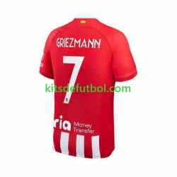 Atlético Madrid 2 Antoine Griezmann 7 Hombre Camiseta de local 2023-2024 Manga Corta