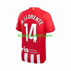 Atlético Madrid 2 Marcos Llorente 14 Hombre Camiseta de local 2023-2024 Manga Corta