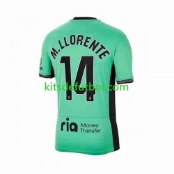 Atlético Madrid 2 Marcos Llorente 14 Hombre Camiseta alternativa 2023-2024 Manga Corta