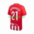 Atlético Madrid 2 Yannick Carrasco 21 Hombre Camiseta de local 2023-2024 Manga Corta