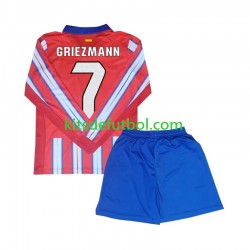 Equipación completa Niño Atlético Madrid Antoine Griezmann 7 Camiseta de local 2024-2025 Manga Larga