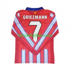 Atlético Madrid Antoine Griezmann 7 Hombre Camiseta de local 2024-2025 Manga Larga