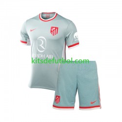 Equipación completa Niño Atlético Madrid Camiseta de visitante 2024-2025 Manga Corta