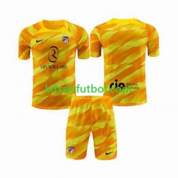 Equipación completa Niño Atlético Madrid Portero Camiseta Naranja 2023-2024 Manga Corta