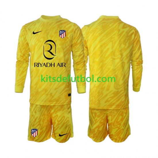 Equipación completa Niño Atlético Madrid Portero Camiseta alternativa 2024-2025 Manga Larga