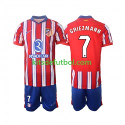 Equipación completa Niño Atlético Madrid Griezmann 7 Camiseta de local 2024-2025 Manga Corta