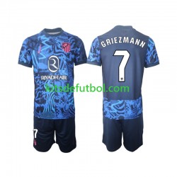 Equipación completa Niño Atlético Madrid Griezmann 7 Camiseta alternativa 2024-2025 Manga Corta
