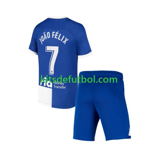 Equipación completa Niño Atlético Madrid Joao Felix 7 120 Anniversary Camiseta de local 2022-2023 Manga Corta