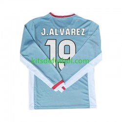 Atlético Madrid Julian Alvarez 19 Hombre Camiseta de visitante 2024-2025 Manga Larga