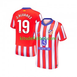 Atlético Madrid Julian Alvarez 19 Hombre Camiseta de local 2024-2025 Manga Corta