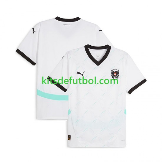 Austria Euro 2024 Hombre Camiseta de visitante Manga Corta