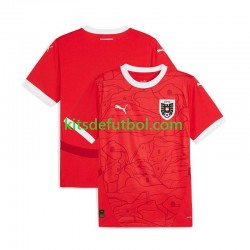 Austria Euro 2024 Hombre Camiseta Rojo de local Manga Corta