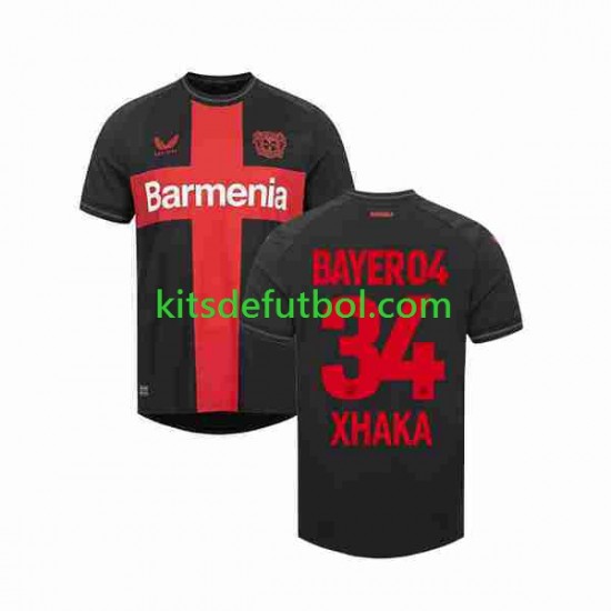 Bayer 04 Leverkusen Granit Xhaka 34 Hombre Camiseta de local 2023-2024 Manga Corta
