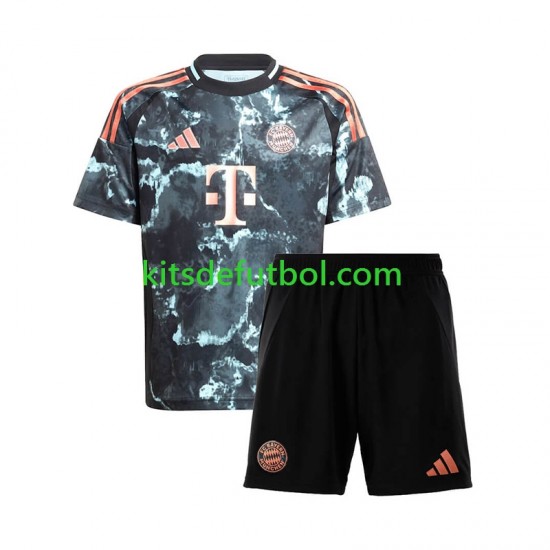 Equipación completa Niño Bayern de Múnich Camiseta de visitante 2024-2025 Manga Corta