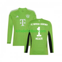 Bayern de Múnich Portero Manuel Neuer 1 Hombre Camiseta de visitante 2023-2024 Manga Larga