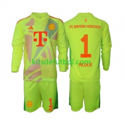 Equipación completa Niño Bayern de Múnich Portero Manuel Neuer 1 Camiseta de local 2024-2025 Manga Larga