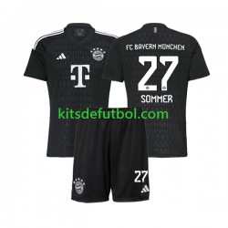 Equipación completa Niño Bayern de Múnich Portero Yann Sommer 27 Camiseta de local 2023-2024 Manga Corta