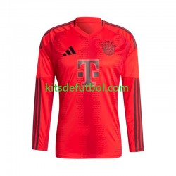 Bayern de Múnich Hombre Camiseta Rojo de local 2024-2025 Manga Larga