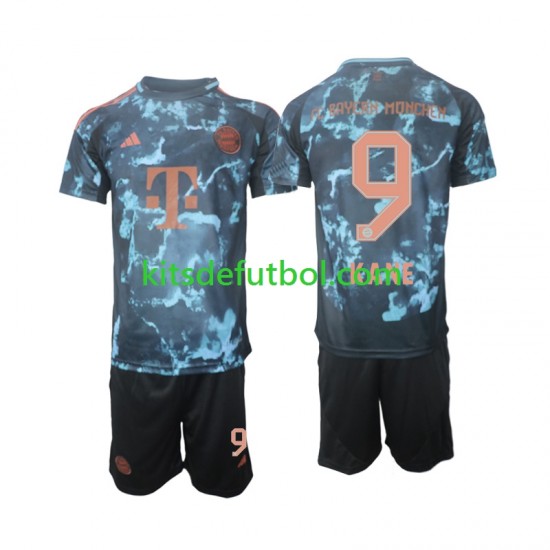 Equipación completa Niño Bayern de Múnich Kane 9 Camiseta de visitante 2024-2025 Manga Corta