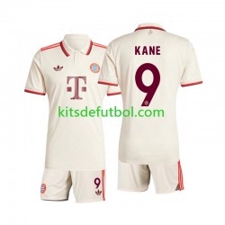 Equipación completa Niño Bayern de Múnich Kane 9 Camiseta alternativa 2024-2025 Manga Corta