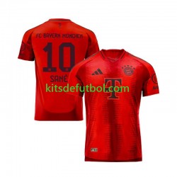 Bayern de Múnich Leroy Sane 10 Hombre Camiseta Rojo de local 2024-2025 Manga Corta