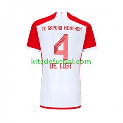 Bayern de Múnich Matthijs de Ligt 4 Hombre Camiseta de local 2023-2024 Manga Corta