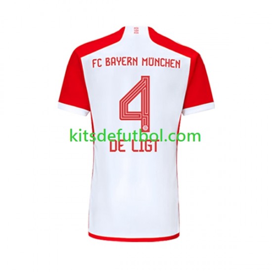 Bayern de Múnich Matthijs de Ligt 4 Hombre Camiseta de local 2023-2024 Manga Corta