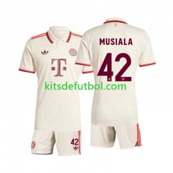 Equipación completa Niño Bayern de Múnich Musiala 42 Camiseta alternativa 2024-2025 Manga Corta