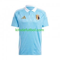 Bélgica Euro 2024 Hombre Camiseta de visitante Manga Corta