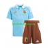 Equipación completa Niño Bélgica Euro 2024 Camiseta de visitante Manga Corta