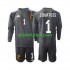 Equipación completa Niño Bélgica Portero Courtois 1 2022 Camiseta de visitante Manga Larga