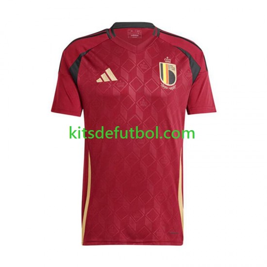 Bélgica Euro 2024 Hombre Camiseta de local Manga Corta