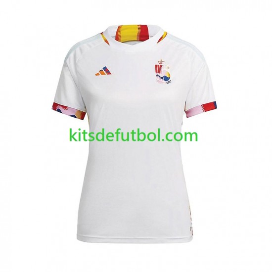 Bélgica World Cup 2022 Mujer Camiseta de visitante Manga Corta