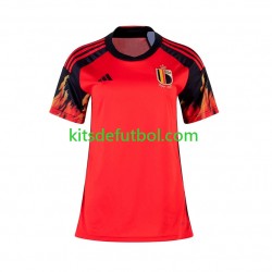 Bélgica World Cup 2022 Mujer Camiseta de local Manga Corta