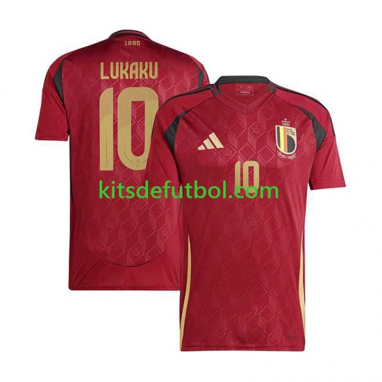 Bélgica Romelu Lukaku 10 Euro 2024 Hombre Camiseta de local Manga Corta