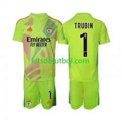 Equipación completa Niño Benfica Portero Anatolij Trubin 1 Camiseta de local 2024-2025 Manga Corta