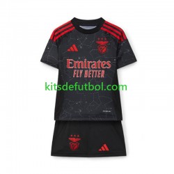 Equipación completa Niño Benfica Camiseta de visitante 2024-2025 Manga Corta