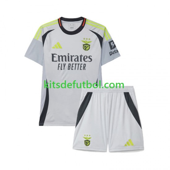 Equipación completa Niño Benfica Camiseta alternativa 2024-2025 Manga Corta