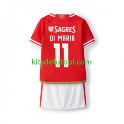 Equipación completa Niño Benfica Di Maria 11 Camiseta de local 2023-2024 Manga Corta