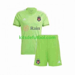 Equipación completa Niño Besiktas Portero Camiseta de visitante 2023-2024 Manga Corta
