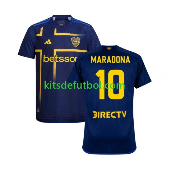 Boca Juniors MARADONA 10 Hombre Camiseta alternativa 2024-2025 Manga Corta