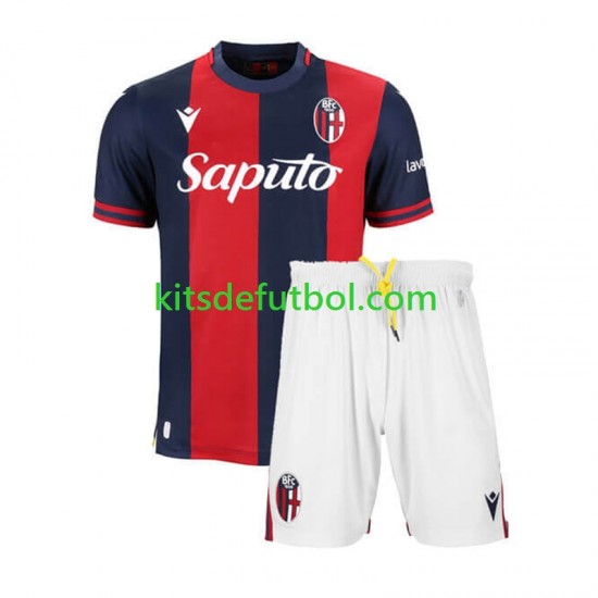 Equipación completa Niño Bologna Camiseta de local 2024-2025 Manga Corta