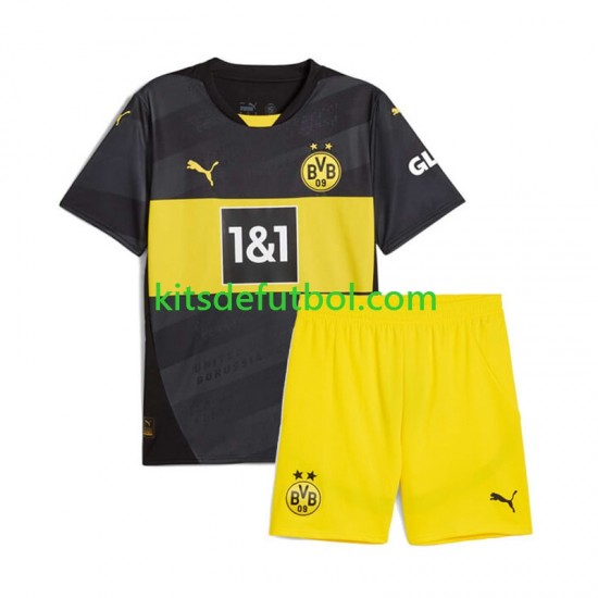 Equipación completa Niño Borussia Dortmund Camiseta de visitante 2024-2025 Manga Corta
