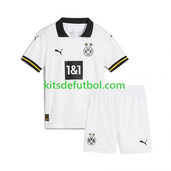 Equipación completa Niño Borussia Dortmund Camiseta alternativa 2024-2025 Manga Corta