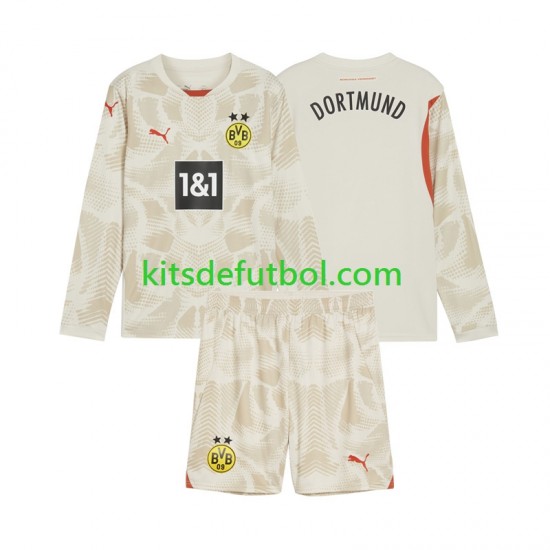 Equipación completa Niño Borussia Dortmund Portero Camiseta de local 2024-2025 Manga Larga